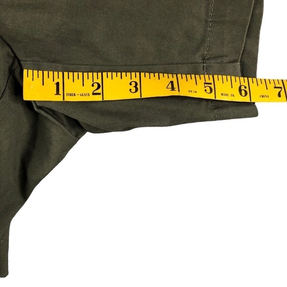 LOFT Womens Sz10 Army Green Flat Front Chino Shorts, 6", Mid Rise, Cotton, Basic - Picture 7 of 9